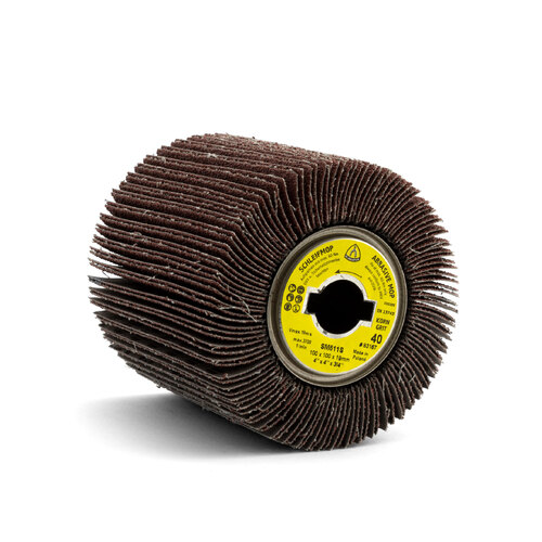Klingspor SM 611 S Drum Barrel Mop 40 Grit 100mm x 100 x 19mm - 2 Each
