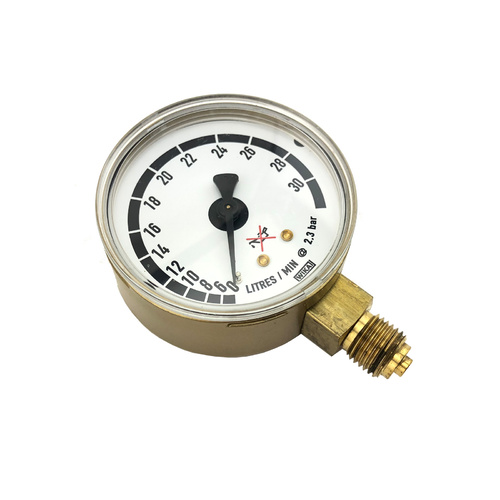 Harris Flow Gauge 0-30lpm to suit 800 Series Regulators