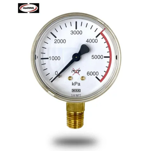 Harris 825 Nitrogen 0-4000 kpa Gauge - 1/4 NPT