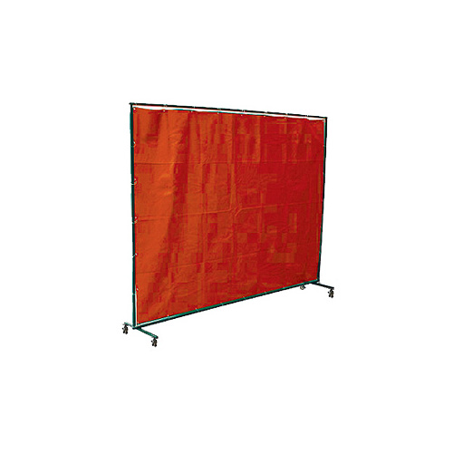 2.0 x 2.0m Red Welding Curtain / Screen and frame Combo 2m 