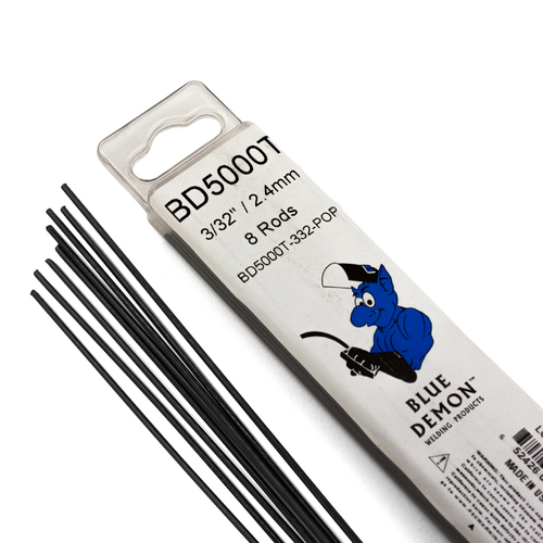 2.4mm - Blue Demon Cast Iron TIG Repair Rod - 8 Rods
