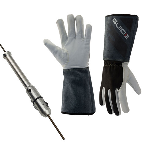 Blue Demon Dab Wire Pen + Guide Swedish TIG Glove Combo
