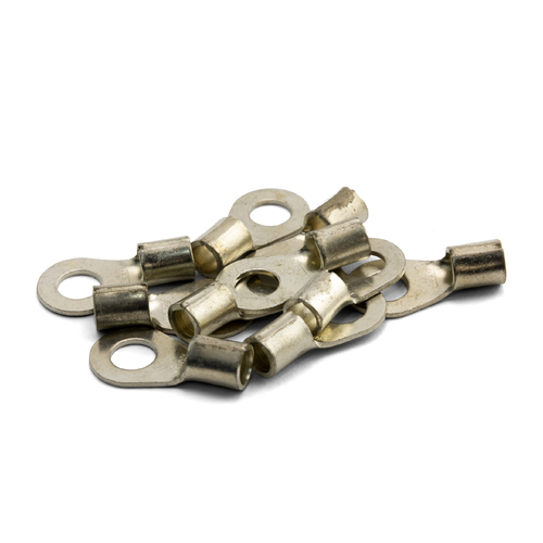 100 x 16mm2 Crimp Welding Cable Lug - 8mm Hole