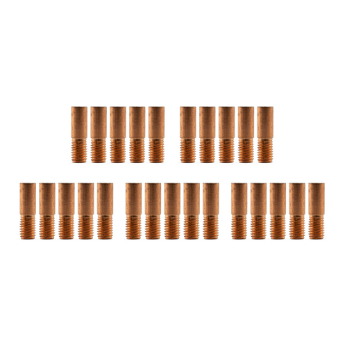 Binzel Style MIG Contact Tips - 0.6mm - 25 pack - M5 x 5 x 0.6mm - MIGMATE 