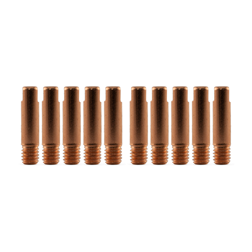 Binzel Style MIG Contact Tips for ALUMINIUM - 0.8mm - 10 pack - M6 x 6mm x 0.8mm