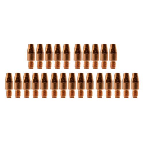 Binzel Style MIG Contact Tips 0.8mm - 25 pack - M8 x 10mm x 0.8mm