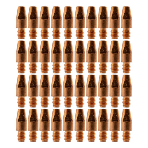 Binzel Style MIG Contact Tips - 0.9mm - 100 Each M8 x 10mm x 0.9mm