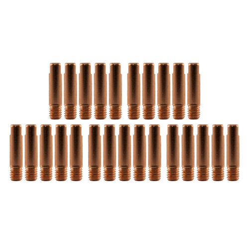 Binzel Style MIG Contact Tips 1.2mm - 100 Each - M6 x 6mm x 1.2mm