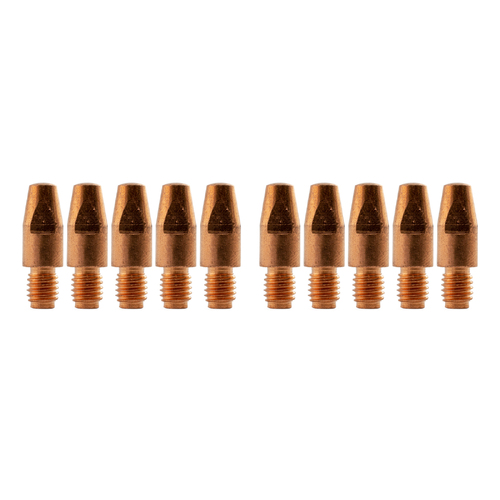 Binzel Style MIG Contact Tips for 2.0mm Wire - 10 each - M8 x 10mm x 2.0mm