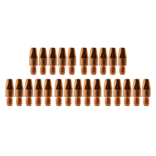 Binzel Style MIG Contact Tips for 2.4mm Wire - 10 each - M8 x 10mm x 2.4mm