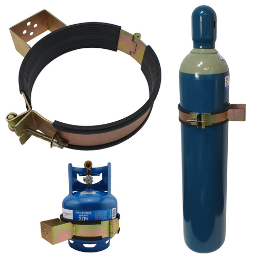 Gas Bottle Holder | Restraint (Size 203mm - 222mm) Suits E Size Welding Bottle Steel 