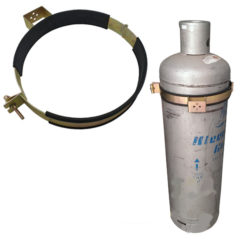Gas Bottle Holder | Restraint (Size 368mm - 387mm) Suits 45kg LPG Gas Tank Steel 