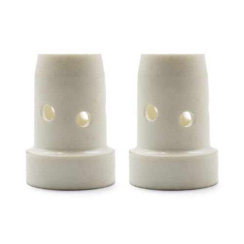 Binzel Style 501 Water-cooled MB38 Gas Diffuser - White Ceramic - 2 Each