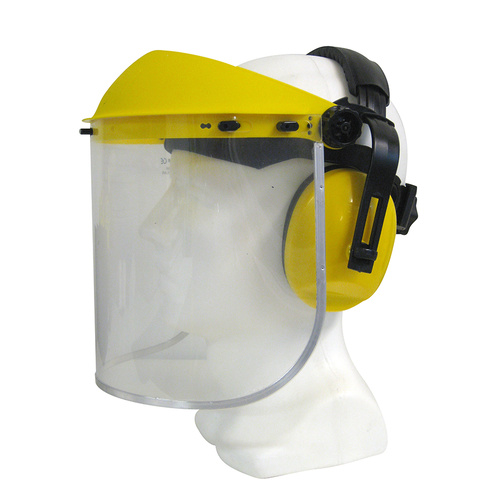 Maxisafe Medium Impact Visor with Earmuffs