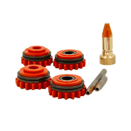 Kemppi 1.2mm Knurled Flux Cored Lower and Upper Drive Roller Kit - 1 Set
