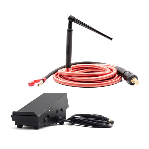 4m WP9 TIG Torch with Foot Pedal to Suit Unimig Razor TIG