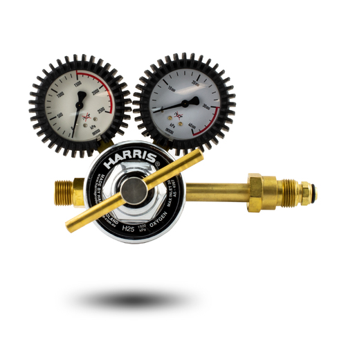 Harris H25 Oxygen Flow Regulator Side Inlet 0-1500kpa
