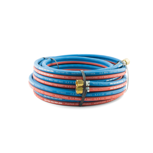 Trelleborg 10 Metre Oxy Acetylene Twin Hose - 5/8 UNF Fittings