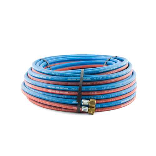 Trelleborg 20 Metre Oxy Acetylene Twin Hose - 5/8 UNF Fittings