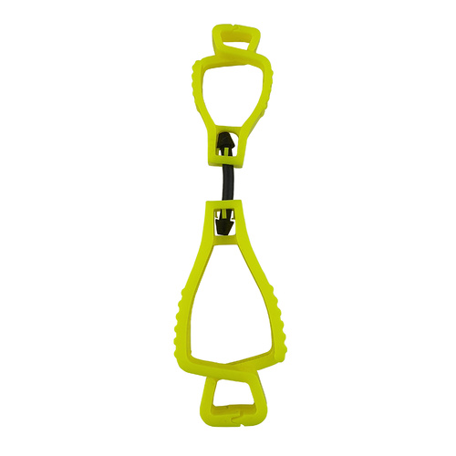 Neon Yellow Glove Clip - Interlock Design