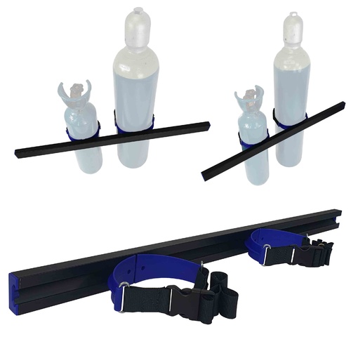 Gas Bottle Holder Restraint 1m Track | 2 x 900mm Straps AUSTRALIAN MADE