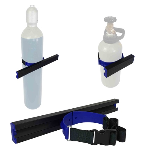 Gas Bottle Holder Restraint 500mm Track | 1 x 600mm Strap AUSTRALIAN MADE
