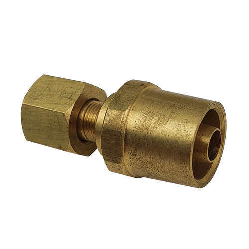 1 x 10mm Hose Connector, Right Hand (Oxygen), reusable - LP137