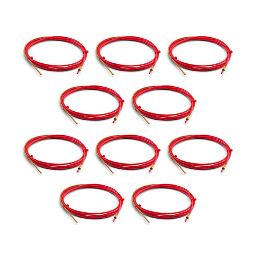 Binzel Style 4 Meter Aluminum MIG Liner 1.0mm to 1.2mm - 10 Each