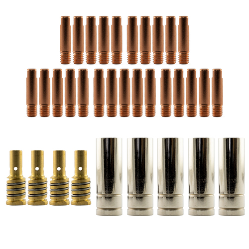 MIG MB15 RH Bulk Kit 35 Piece ombo - 0.8mm - Binzel Style 