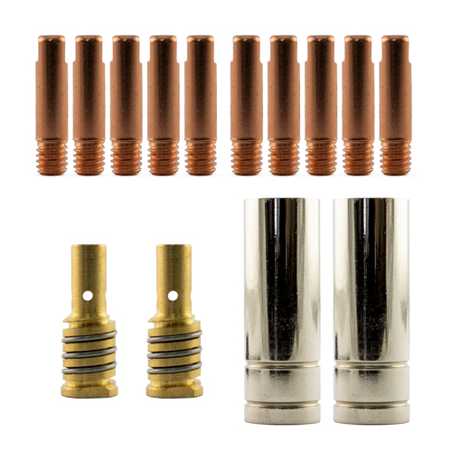 MIG MB15 RH Starter Combo 14 Piece KIT - 0.9mm - Binzel Style 