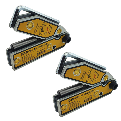 2 x Strong Hand Adjustable Angle Magnet 30° to 270° - 120mm x 18mm