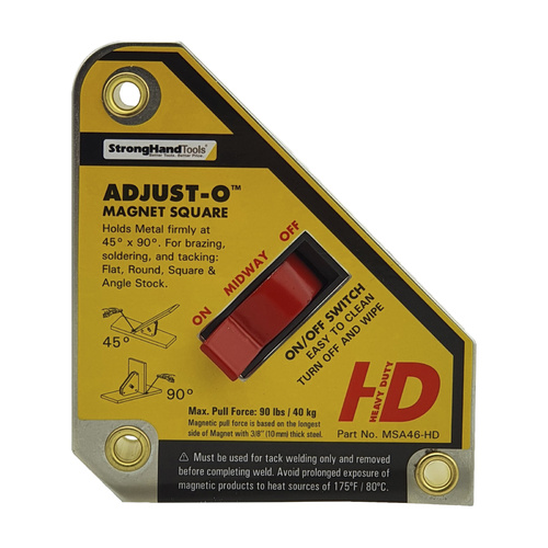 Strong Hand Adjust-O Magnet Square Large Mag - On/Off 75kg Pull Force
