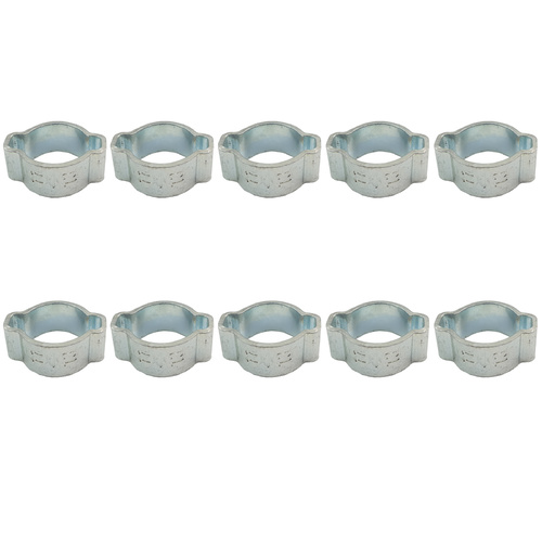 Oetiker Style 2 Ear Hose Clamp 11 to 13mm - 10 PACK 