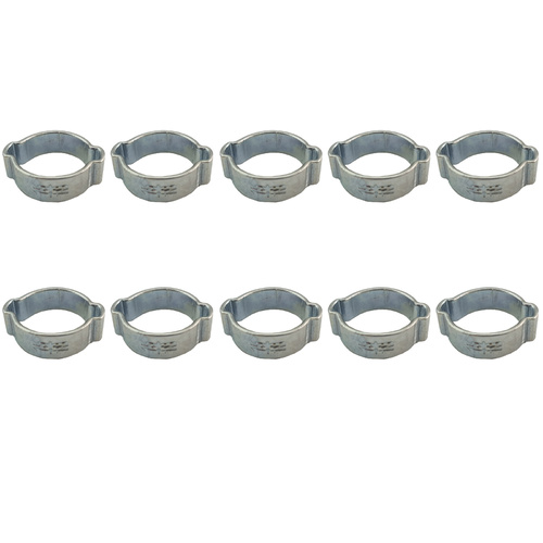 Oetiker Style 2 Ear Hose Clamp 15 to 18mm - 10 PACK