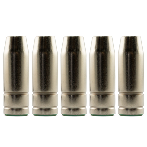 5 x MIG Nozzle / Shroud MB15 Conical - Binzel Style
