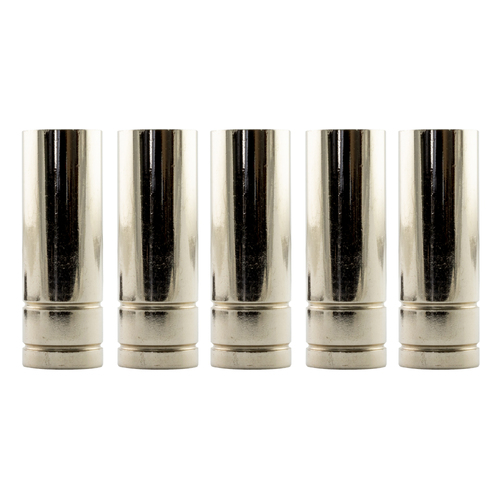 5 x MIG Nozzle / Shroud MB15 Cylindrical - Binzel Style