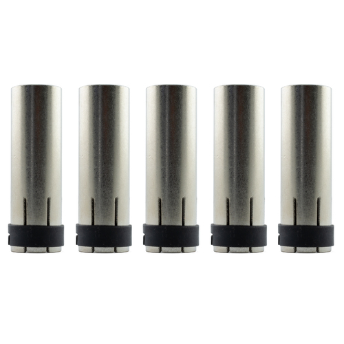 5 x MIG Nozzle / Shroud MB24 Cylindrical - Binzel Style