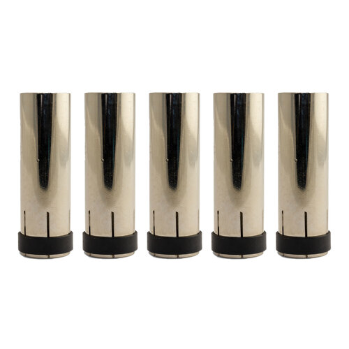 Binzel Style MIG Nozzle / Shroud - MB26 / 38 / 501 - Cylindrical - 5 Each