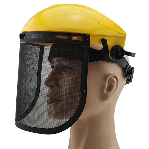 Brow Guard with Wire Mesh Screen Shield - Head and Face Protection 