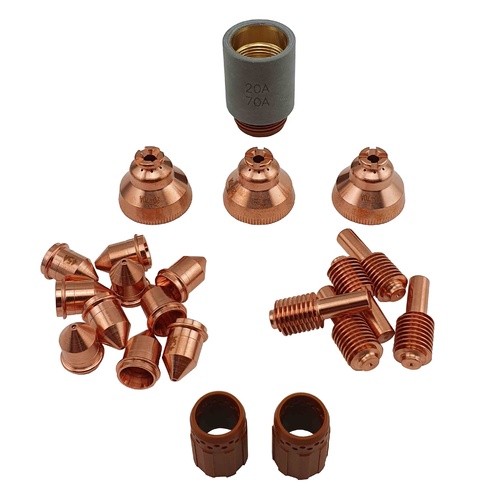 Plasma Cutter Parts Kit 45A to Suit Hypertherm Powermax 45 - 21 Piece Kit