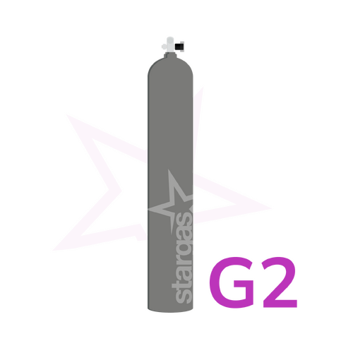 Nitrogen Pure 4.2 G Size Cylinder with Gas