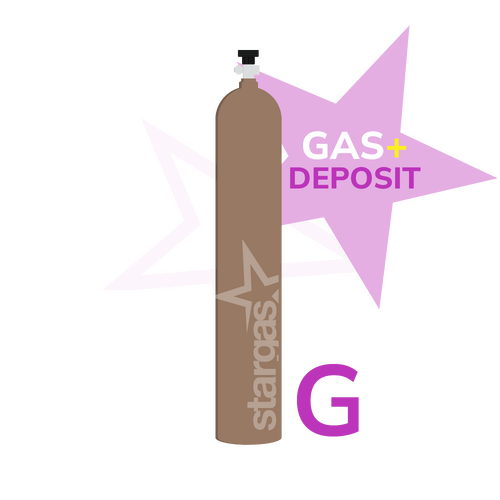 Balloon Gas G Size Cylinder with Gas - Sydney, Melbourne, Brisbane Only