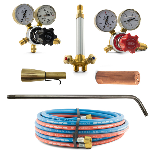Acetylene Super Heating Torch Kit - SHA2 with Mixer + 700mm Barrel
