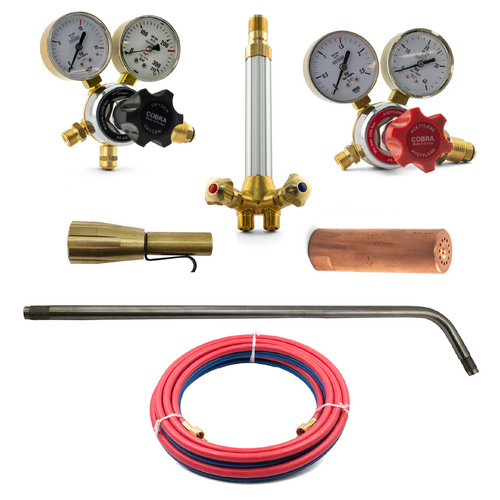 Acetylene Super Heating Torch Kit - SHA2 with Mixer + 700mm Barrel
