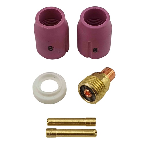 TIG Gas Lens Saver Collet Body 6 Piece Mini KIT - 3.2mm - WP9 | 20