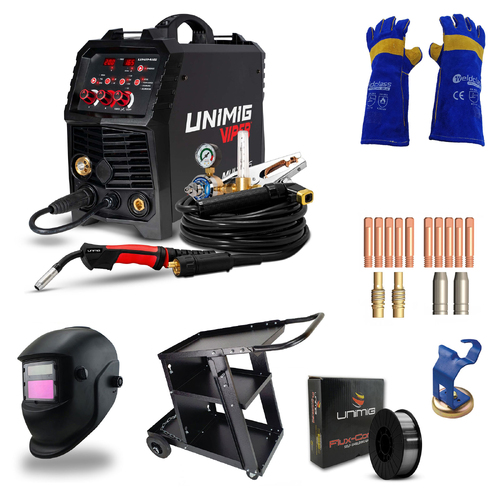 UNIMIG Viper 165 Gasless MIG Welding Combo - U11006K