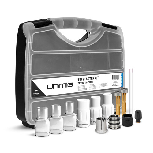 Unimig T2 Tig Torch Consumable Pyrex Starter Kit - U42005