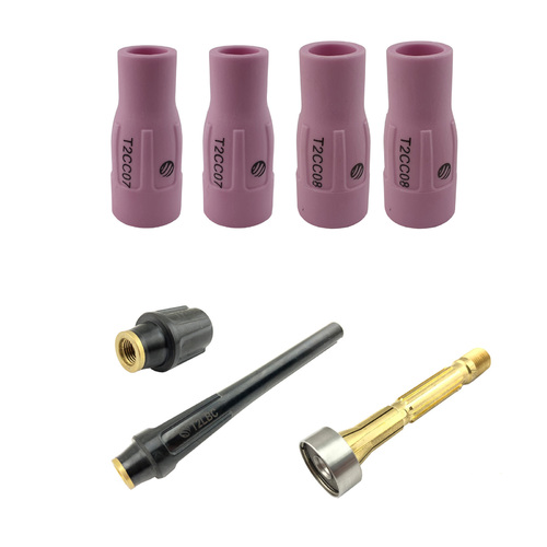 UNIMIG T2 / T3W TIG Torch 7 Piece Gas Lens Mini KIT - 2.4mm