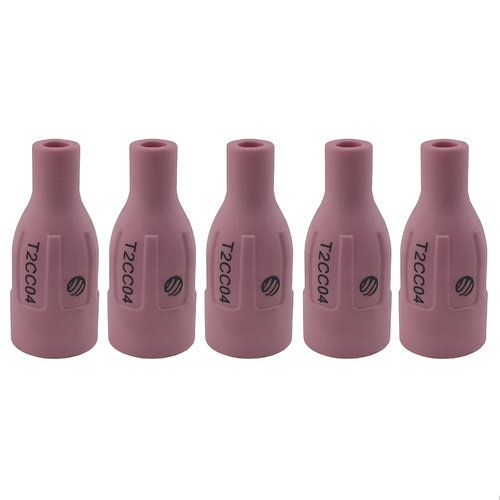 T2 / T3W TIG Ceramic Cup Size 4 - 6mm T2CC04 - 5 Pack