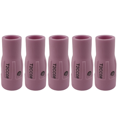T2 / T3W TIG Ceramic Cup Size 8 - 12.5mm T2CC08  - 5 Pack